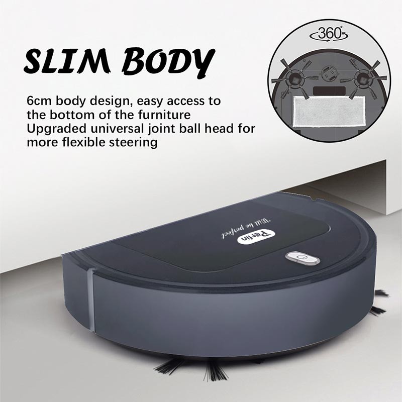 Perfin PFRBVC01 Robot Pembersih Lantai Vacuum Cleaner Sweeping Robot Berikan stiker gratis