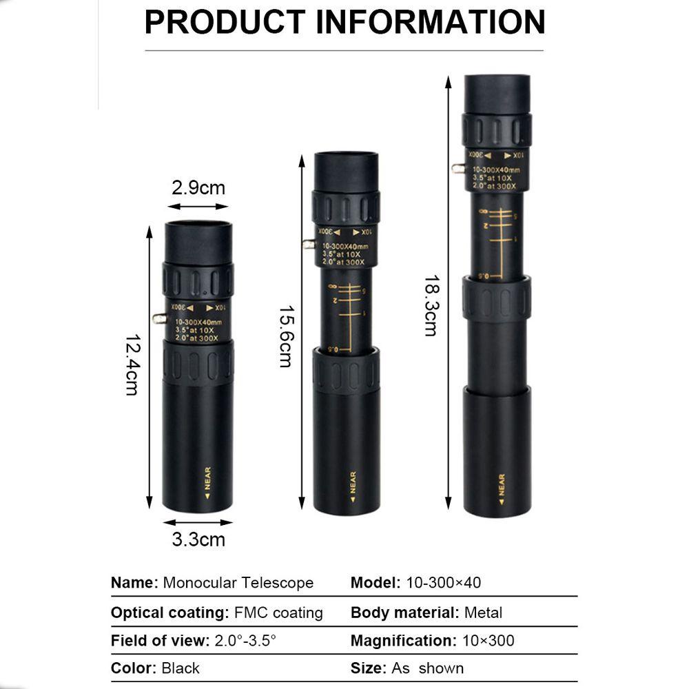 Teleskop Agustina Profesional Adjustable HD Penglihatan Malam Yang Ampuh Mendaki Aksesoris Super Zoom Bermata