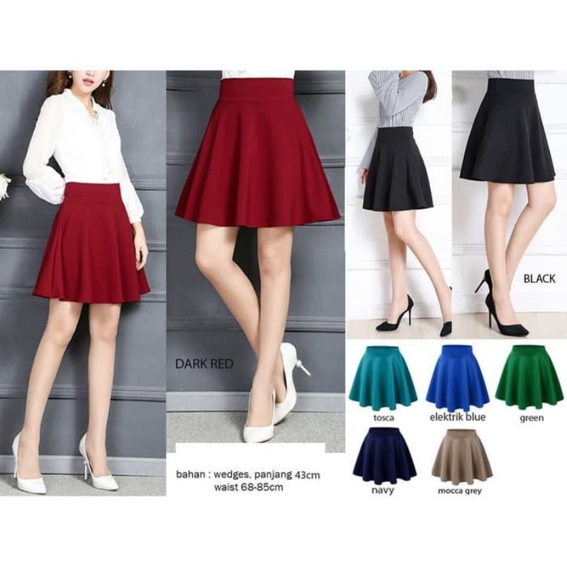 ROK MIDI SKIRT SCUBA