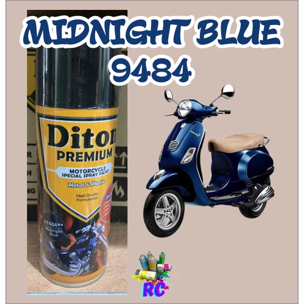 Cat Pilox Diton Premium Vespa Midnight Blue 9484 Warna Biru Tua Gelap