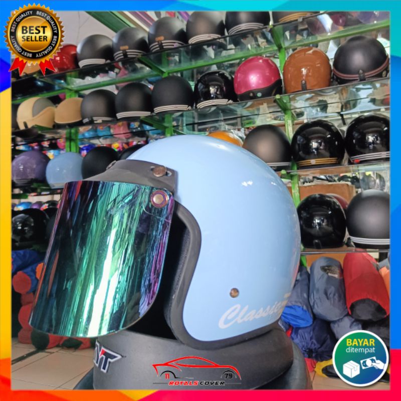 HELM BOGO DEWASA CLASSIC RETRO PRIA WANITA