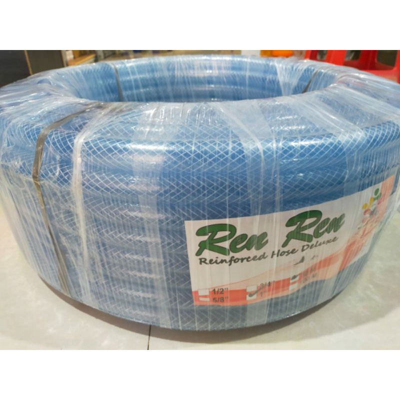 SELANG AIR SELANG KERAN KRAN TAMAN BENANG SERAT 1/2&quot; INCH PER METER BENING