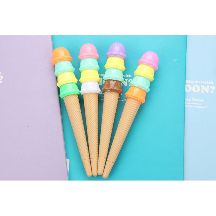 961 Bolpen Bolpoint Ballpoint Pen Pulpen Unik Model Es Krim Ice Cream-2
