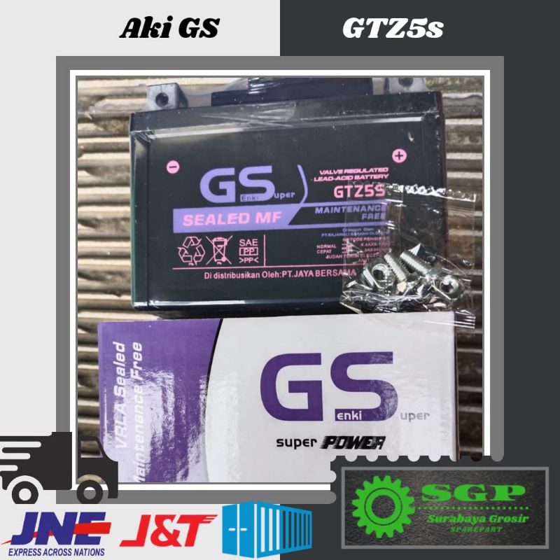 PROMO Aki GS GTZ5 Full kering motor honda GS GTZ5 GTZ5s GTZ 5s GS Y Accu kering MF