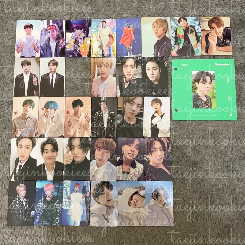 Photocard DVD Bluray BTS PC DVD Jin Jimin taehyung jungkook Memories 2020 2019 winter package mots o