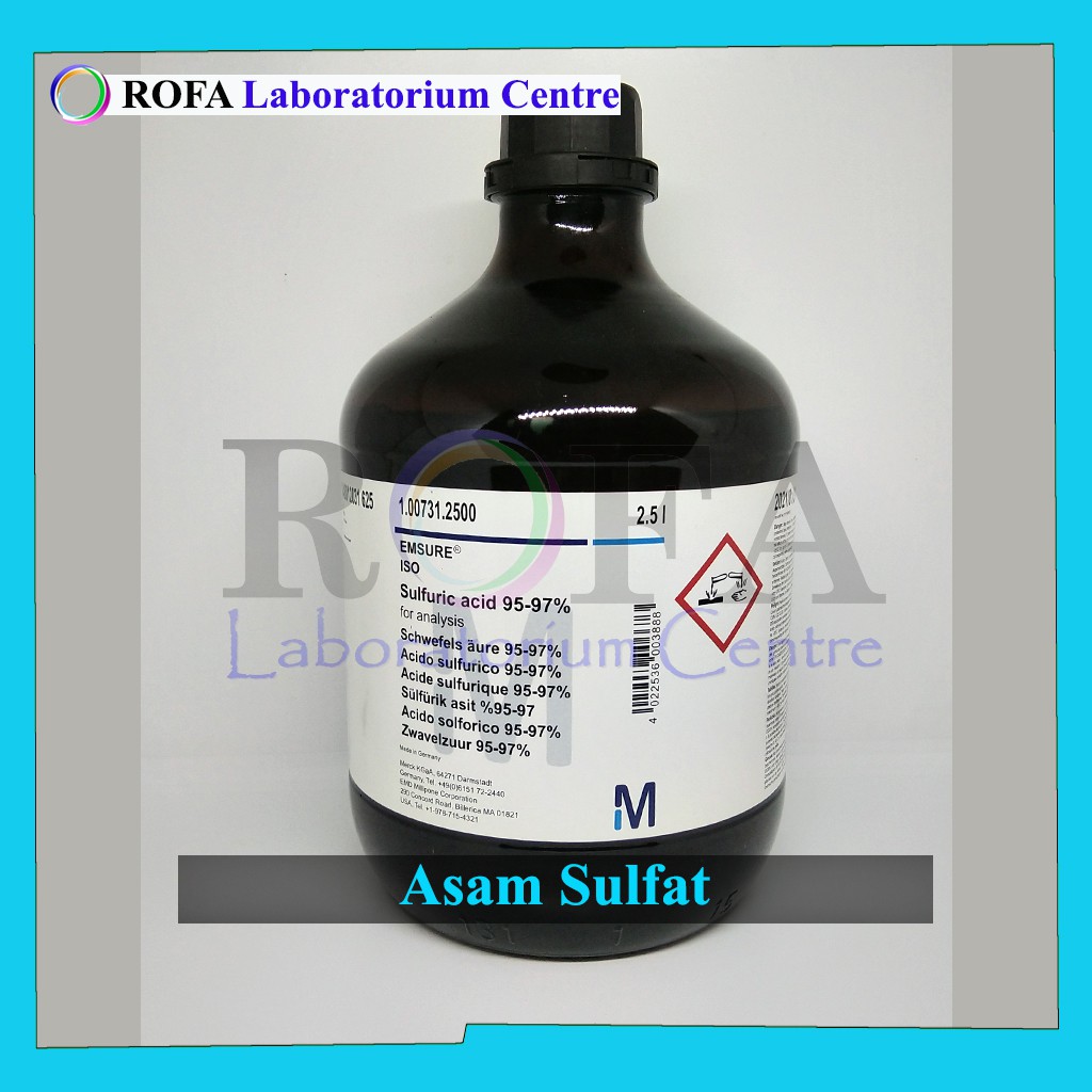  Asam Sulfat  Sulfuric Acid H2SO4 Pro Analis 250 mL 