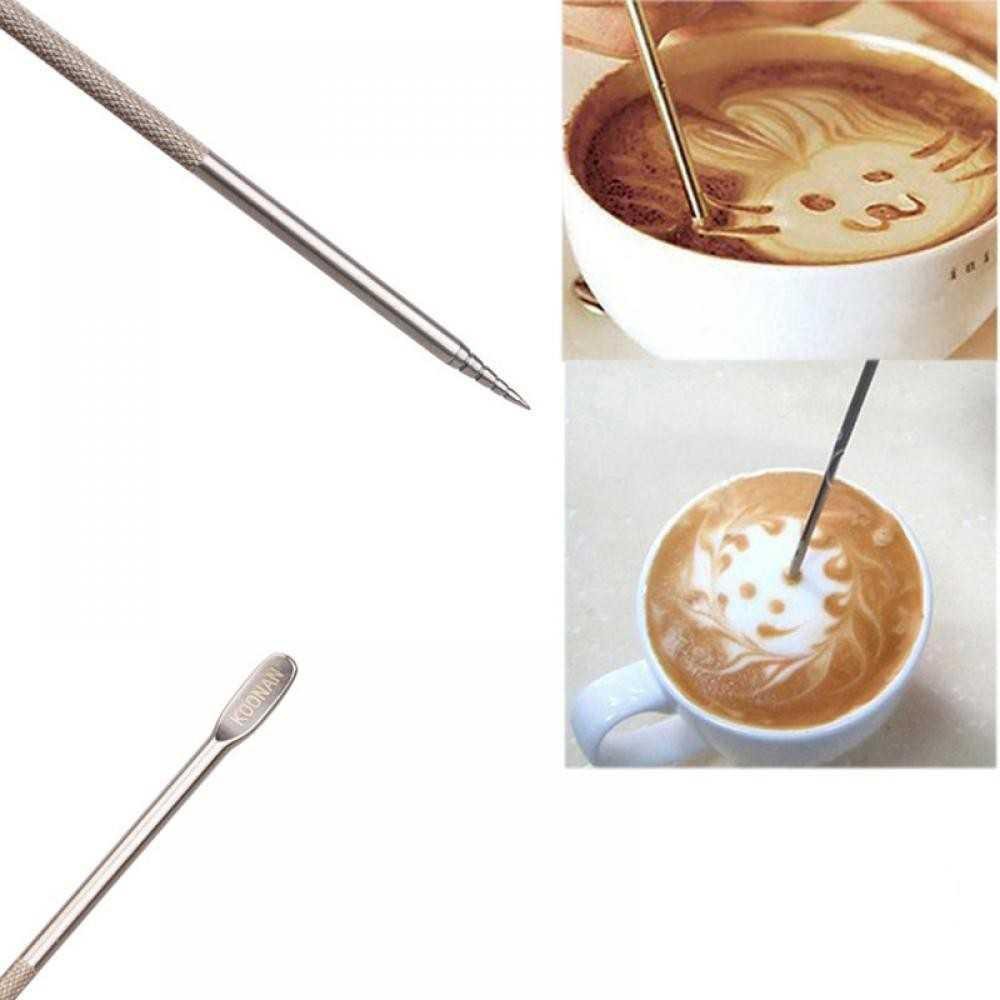 LINSBAYWU Pen Dekorasi Kopi Barista Motta Latte Art Espresso - F3F27 [Silver]