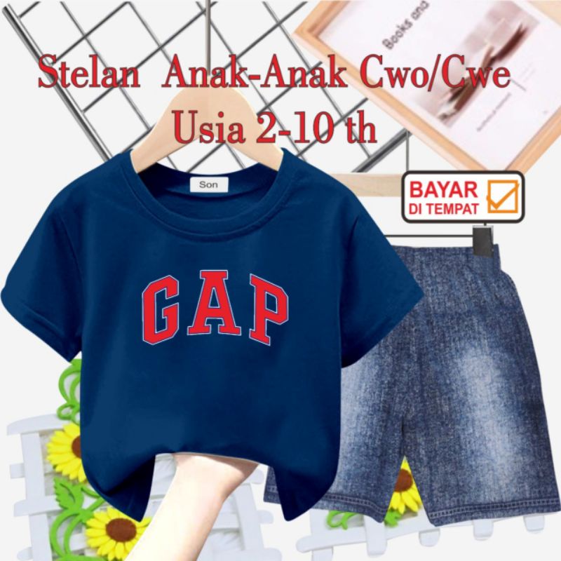 STELAN ANAK UNISEX/CELANA SEMI JEANS USIA 2 THN-10 THN(G4P)