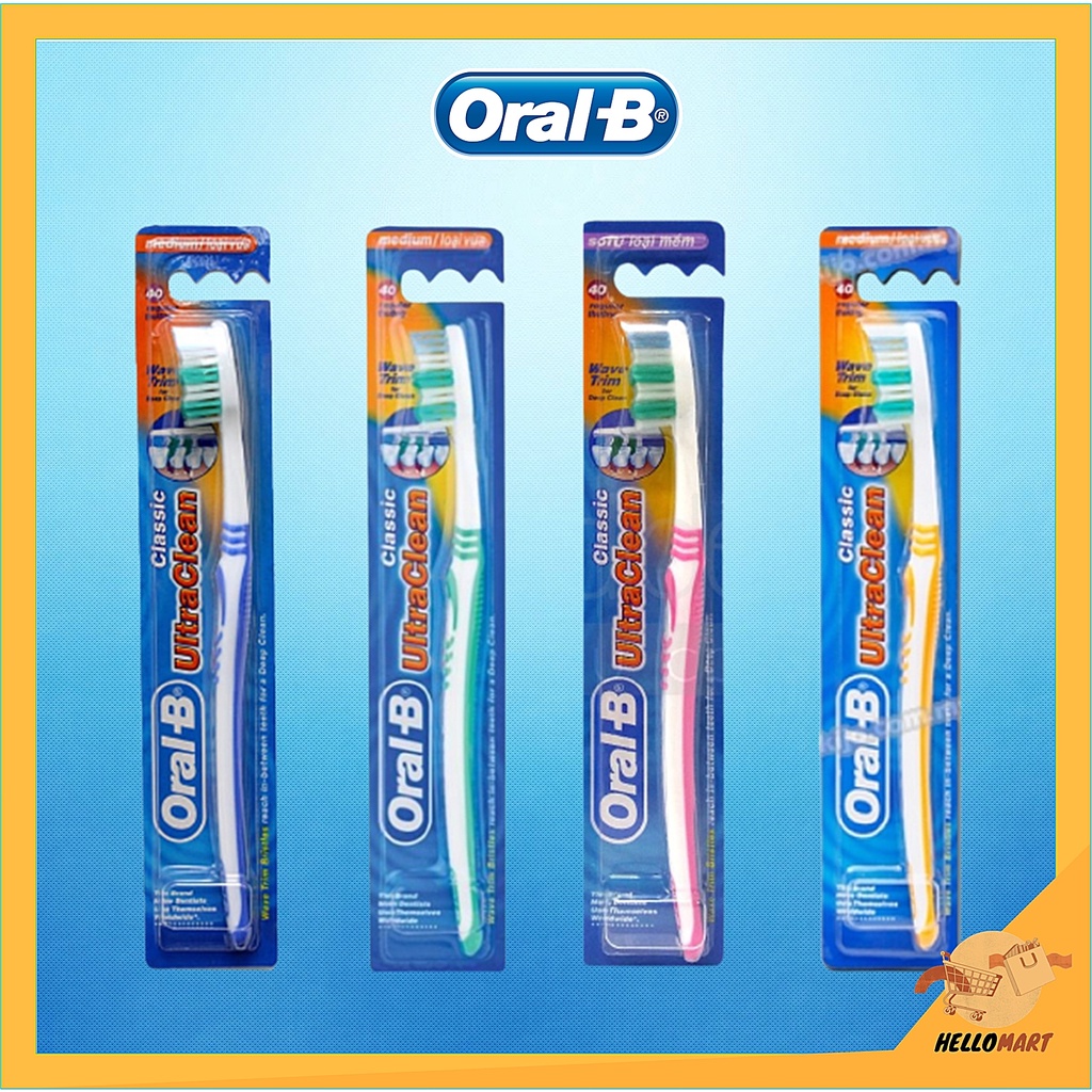 ORIGINAL Oral-B Classic Ultra Clean Medium / Oral B Sikat Gigi Classic Soft / HELLOMARTID