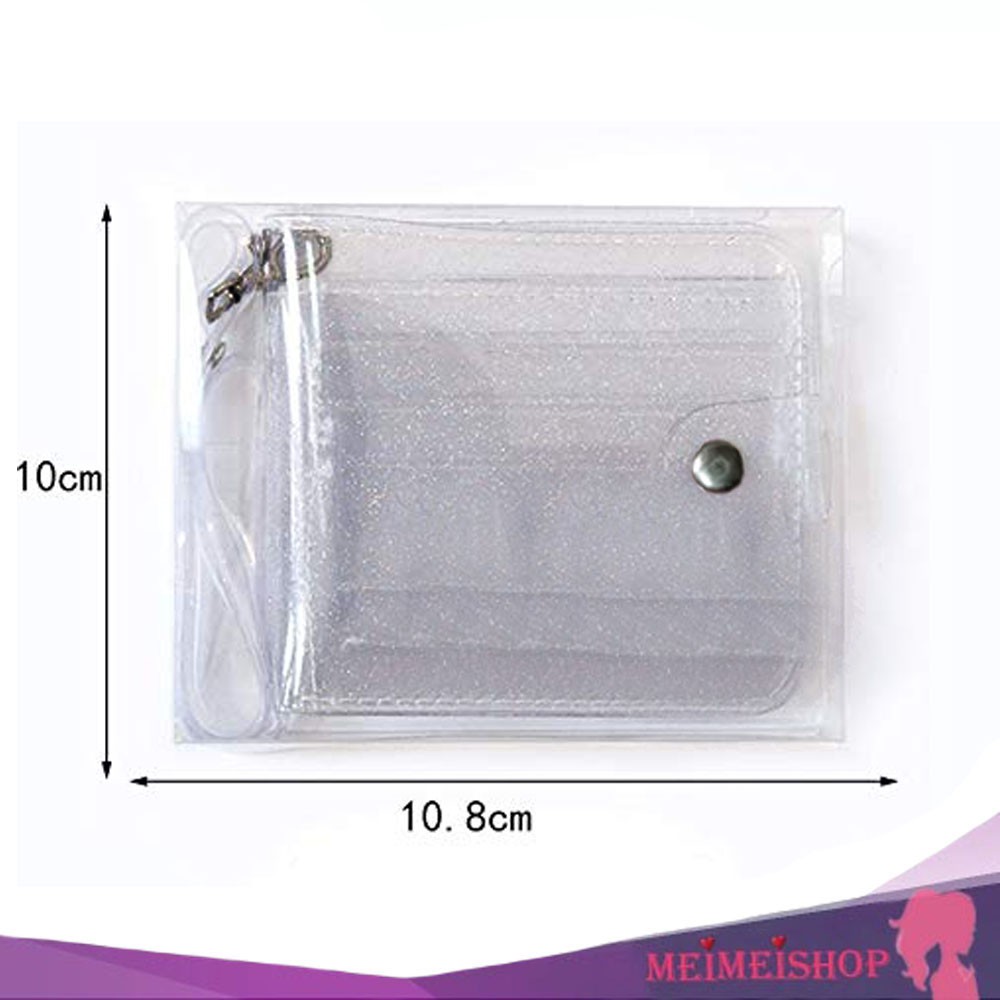 MEIMEISHOP DOMPET KOIN LIPAT PVC KPOP TRANSPARAN DOMPET KOREA DOMPET WANITA LOKAL BATAM MURAH