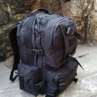 2Pcs Gesper Pengait Tas  Backpack Bahan Plastik Warna Hitam 