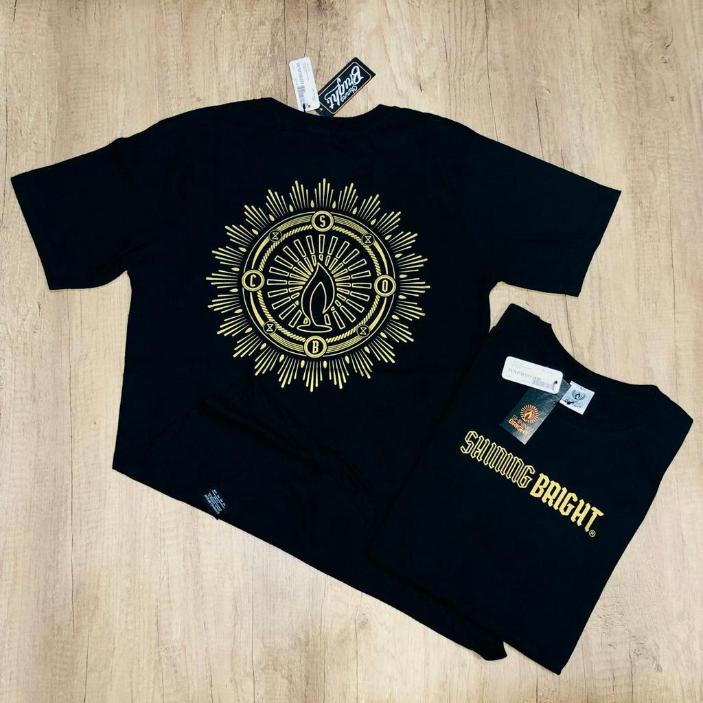 KAOS DISTRO SHINING BRIGHT TSHIRT DISTRO ORIGINAL/KAOS SANTUY/KAOS JEPANG