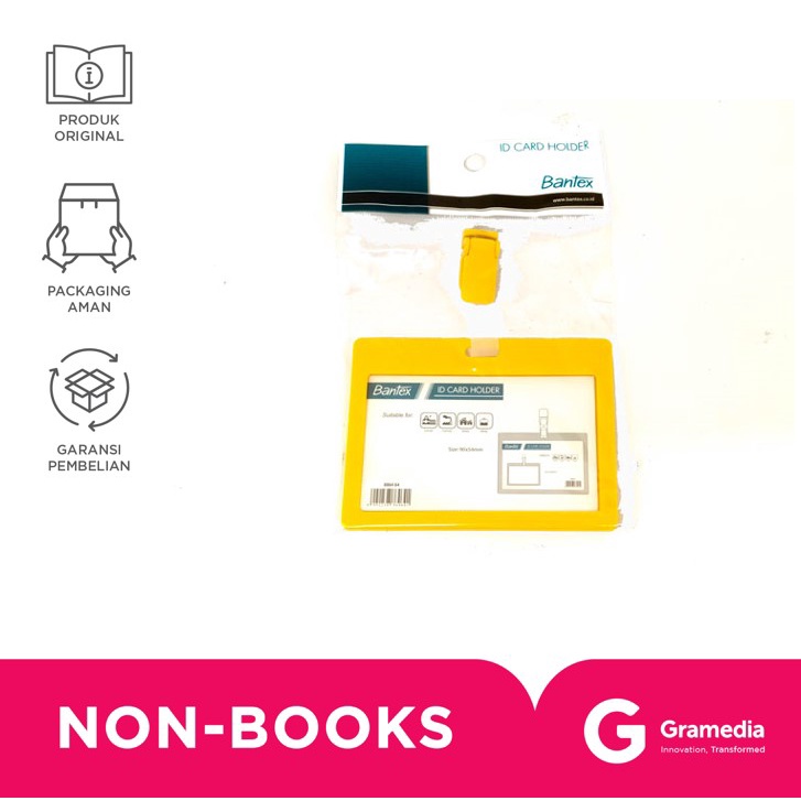 

Bantex Id Card Landscape + Clip 8864 64 Mango