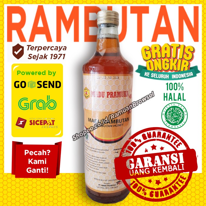 

Madu Pramuka Rambutan 650ml