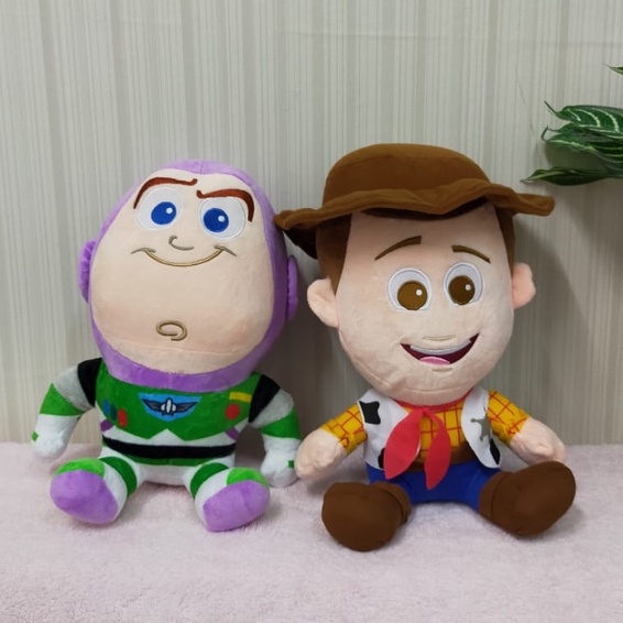 Boneka Sitting Woody Buzz 30cm/Boneka Buzz boneka Woody/Boneka Toystory/Boneka Karakter