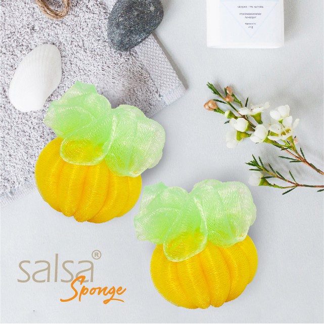 Salsa Bath Sponge Labu | Permen | 20gr | Spons Mandi Semua Jenis Kulit (KIM)