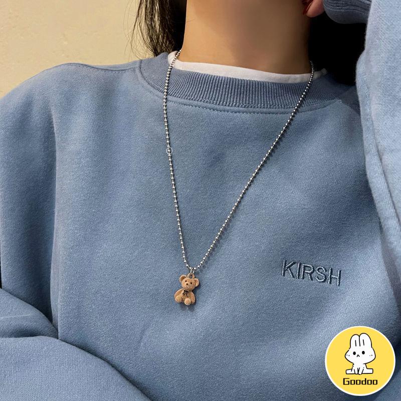 Kalung Rantai Klavikula Dengan Liontin Untuk Sweater -Doo