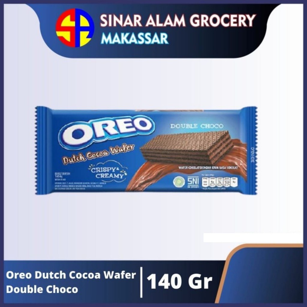 

Oreo Dutch Cocoa Wafer Double Choco 140 Gr