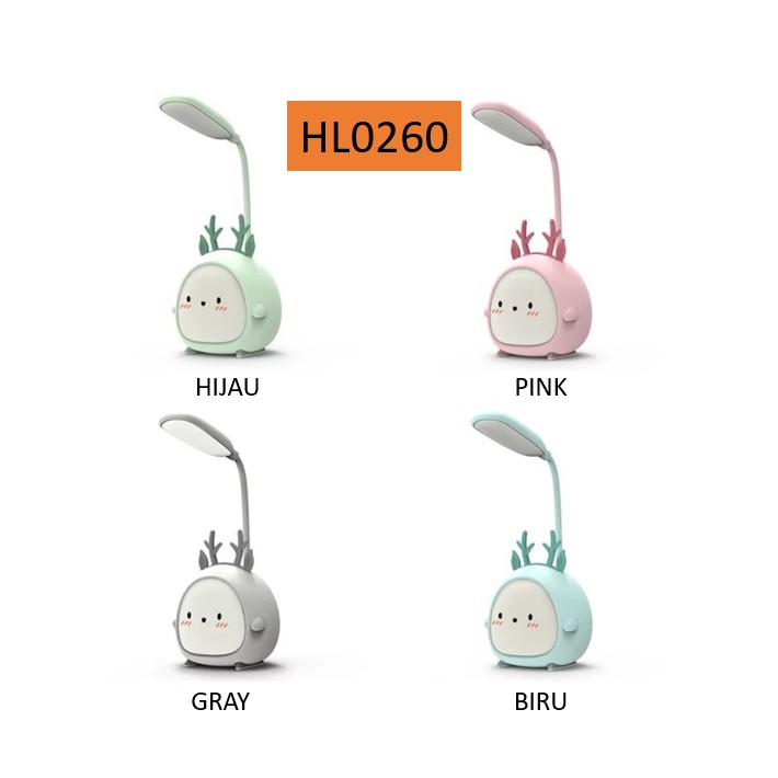 ELFYDO - HL0260 Lampu Belajar USB Lampu Kartun Bewarna