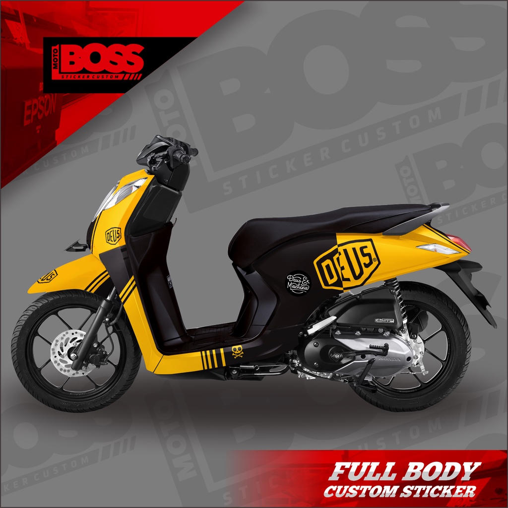 Decal Sticker Honda Genio Full Body Stiker Decal Honda Genio Striping Full Body Honda Genio Motif De