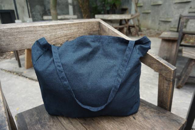 NUDIE BAG / TOTEBAG KANVAS WANITA NAVY