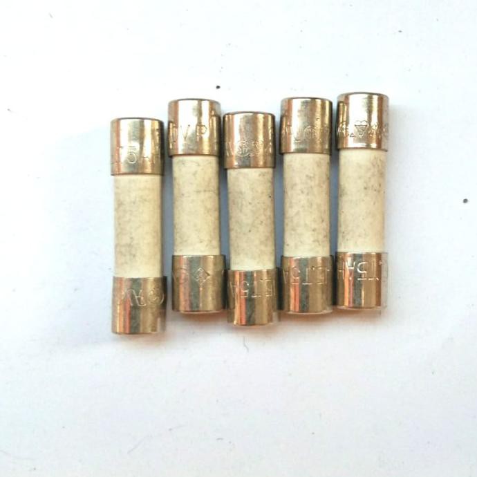 FUSE 5A 250V 5A 125V SLOW BLOW keramic kaca 20x5 mm mttban99 Ayo Beli