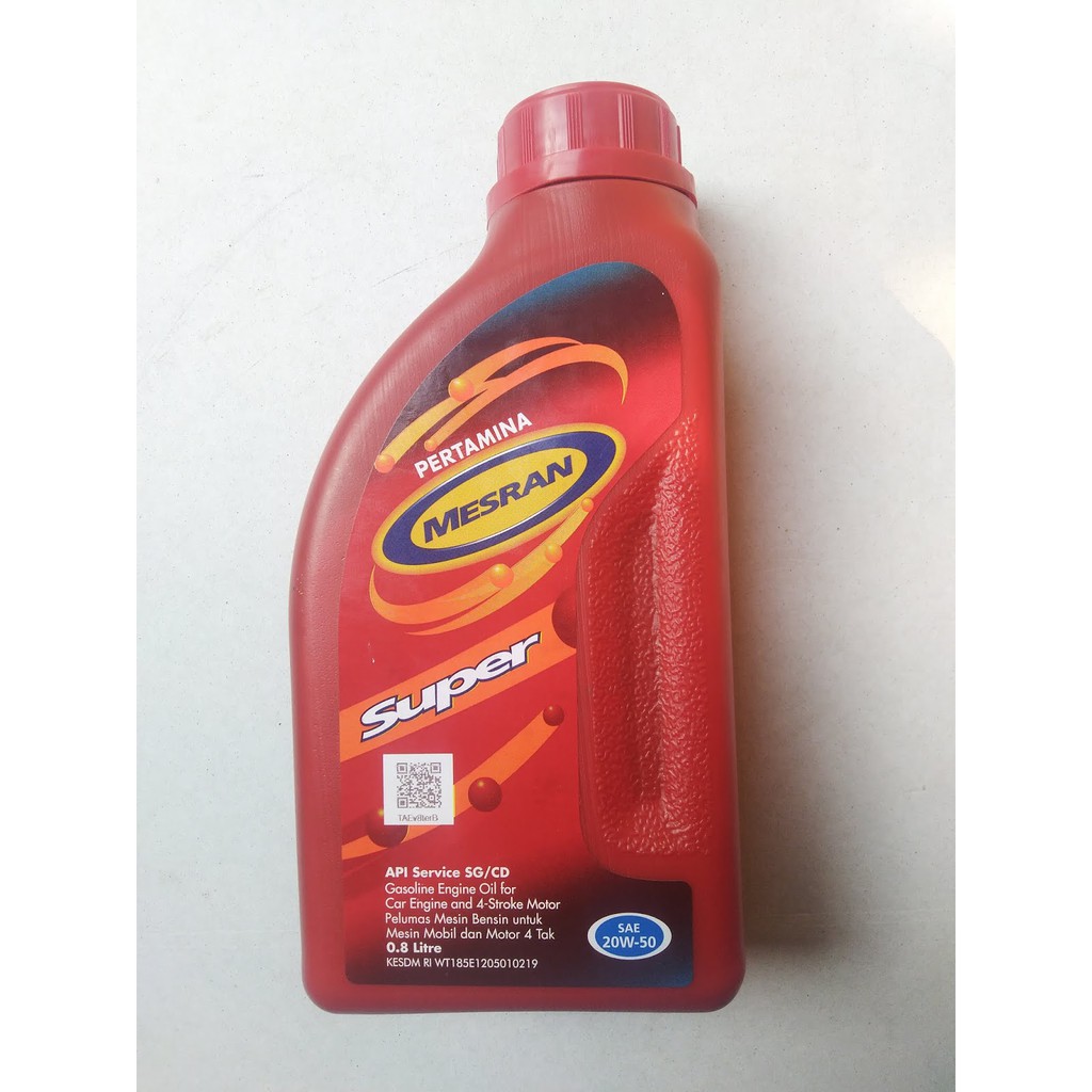 Oli Pertamina Mesran 20w-50 (0,8l) . Oli Motor Mobil