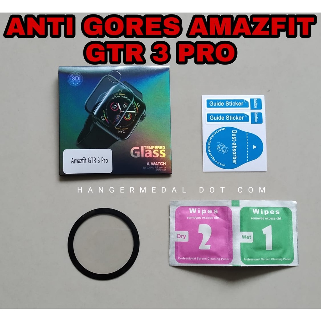 Tempered Glass ANTI GORES Amazfit GTS 3 GTR 3 GTR3PRO Stratos 3 verge pace T-REX Ares BIP