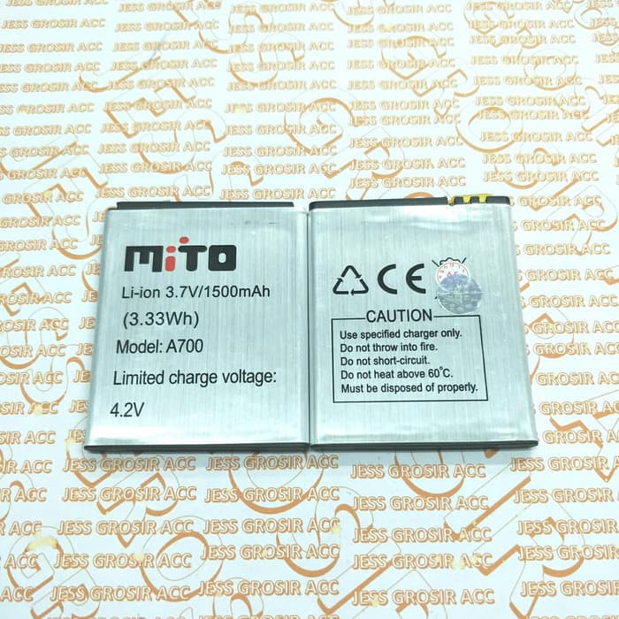 Baterai Battery Batre Original MITO BA-00089 BA00089 A700 Fantasy Mini