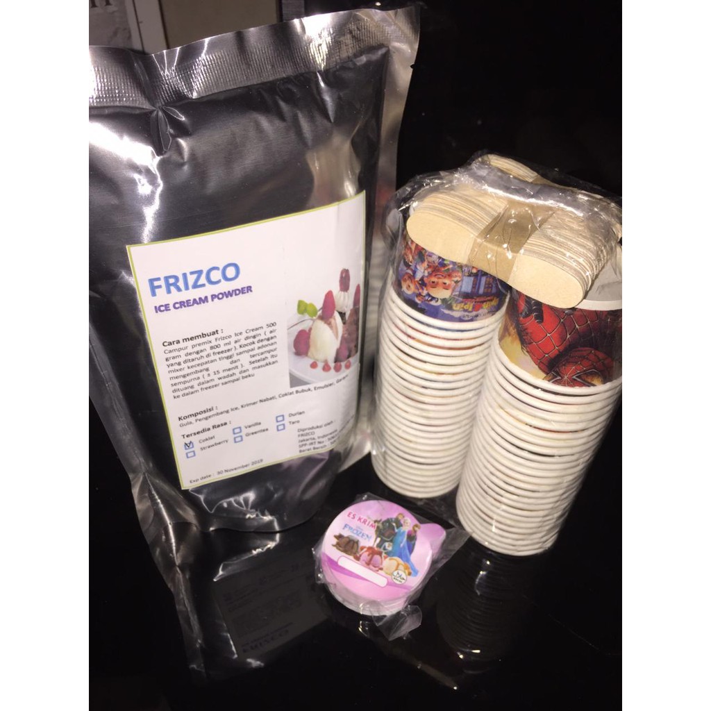 

PAKET B Es Krim Frizco (Bubuk 500gr + Paper Cup 50ml lengkap)