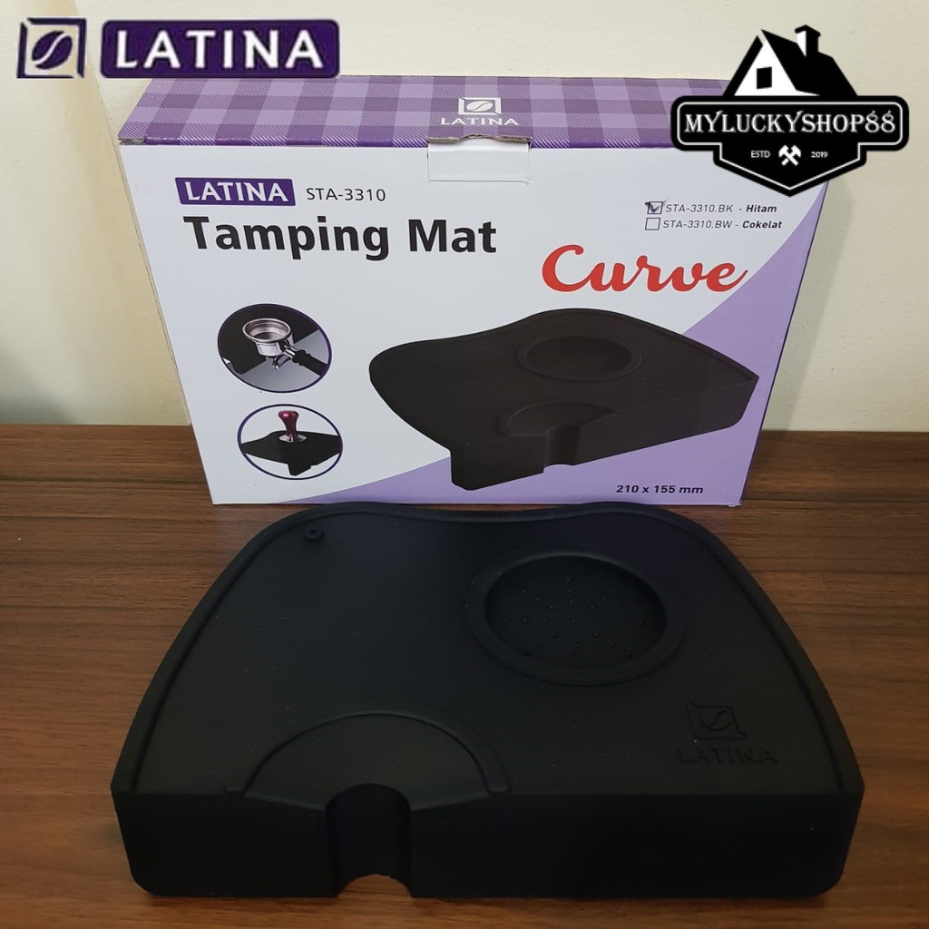 Latina Tamper Mat Curve Edge Espresso Silikon STA 3310