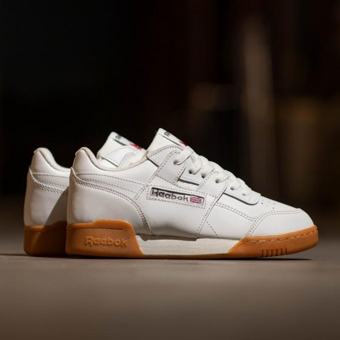 Sepatu Pria Reebok Original Workout Plus White Gum Putritujuh