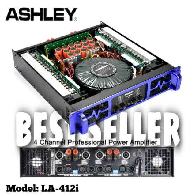 ASHLEY LA 412i Power Amplifier Class H 4 Channel