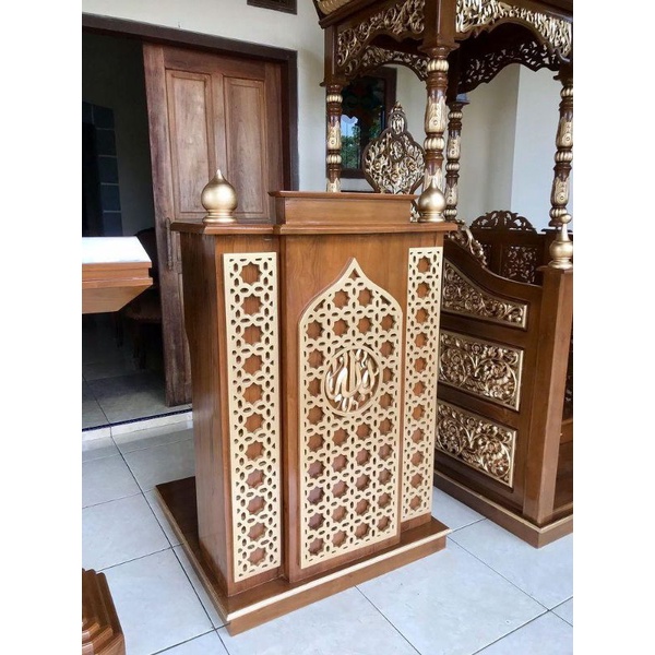 Mimbar Podium Minimalis Modern + Gratis Tongkat