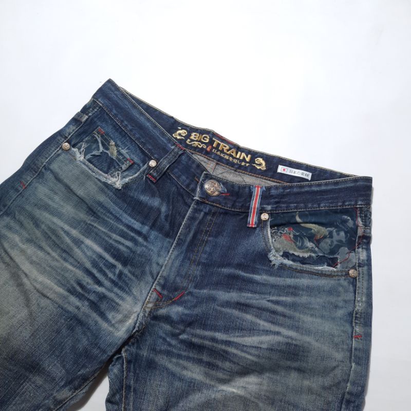 ripped jeans sukajan Big Train (secondhand)
