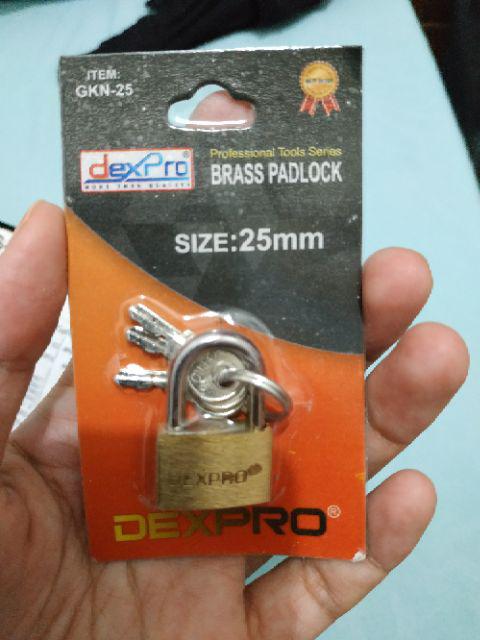 Gembok Kuning Ukuran 25mm Dexpro