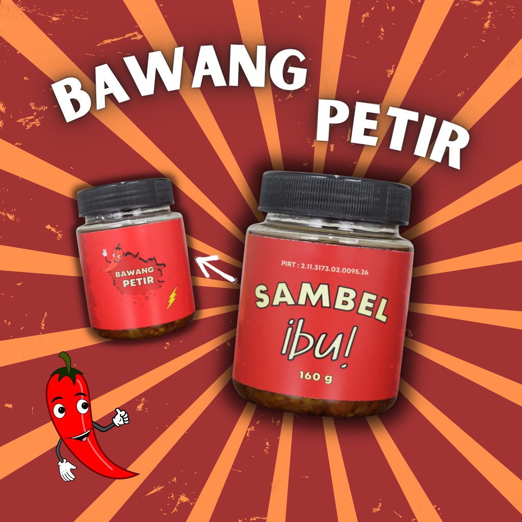 

Sambel Pedes BAWANG PETIR 160 g / Sambel asli khas Indonesia