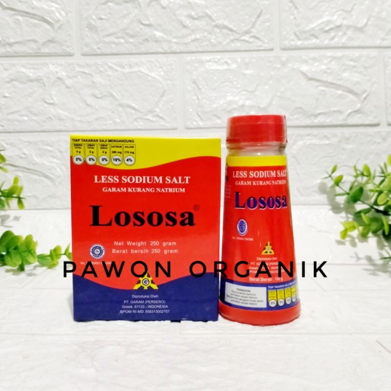 Garam Lososa 250gr botol 100gr Garam Dapur mpasi jsr diet