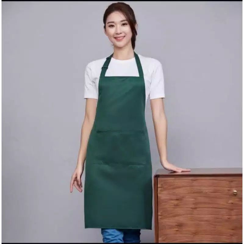 Apron Waterproof Celemek Masak Dapur Pria Wanita  Chef Pelayan Cafe