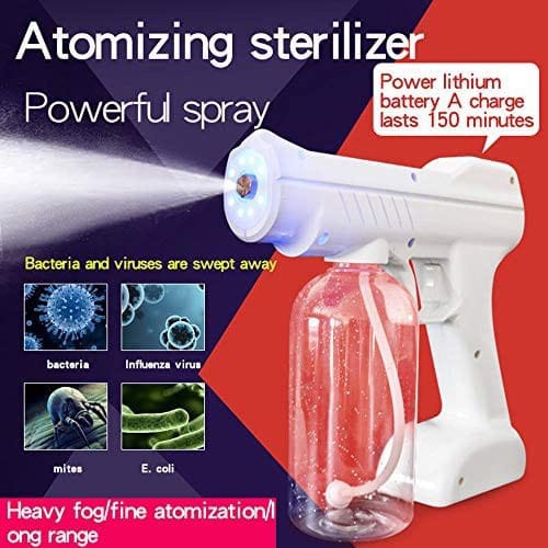 {NEW} Nano Spray Semprot Gun Disinfectant Wireless 800 ml UV Sterilizer Gun YJ-01