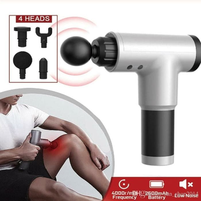 alat pijat getar terapi relaksasi otot therapy massage gun percuassive fascial gun