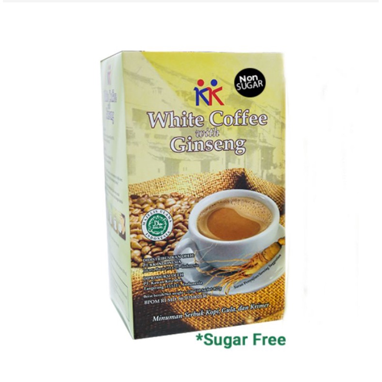 

White Coffee with Ginseng Asli Kopinya Orginal Ginsengnya