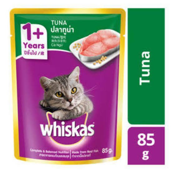 WHISKAS POUCH 85GR | MAKANAN KUCING / WEET FOOD / WHISKAS POUCH 85 GRAM