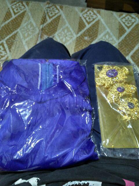 Setelan Batik Marlyn Allsize Biru