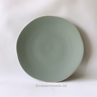  PIRING  KERAMIK  PIRING  MAKAN DINNER PLATE DARK TOSCA 