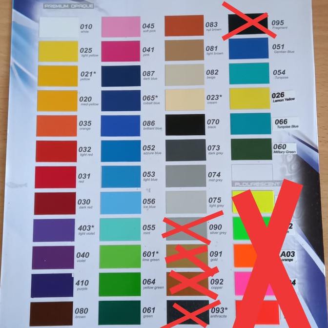 

Ready Stok - Sticker Stiker Vinyl Profix 6500 Glossy Matte Roll