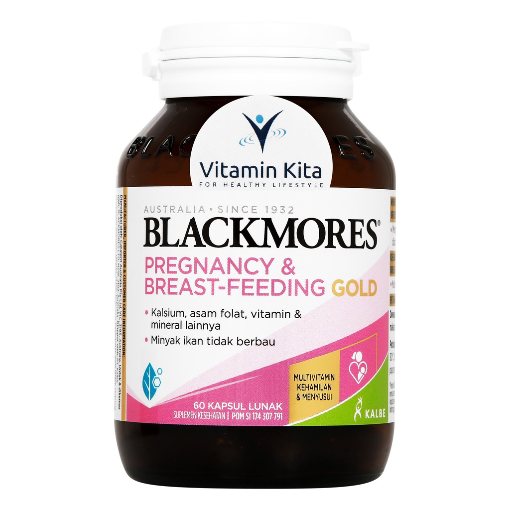 BLACKMORES PREGNANCY &amp; BREASTFEEDING GOLD BPOM KALBE- 60 CAPS