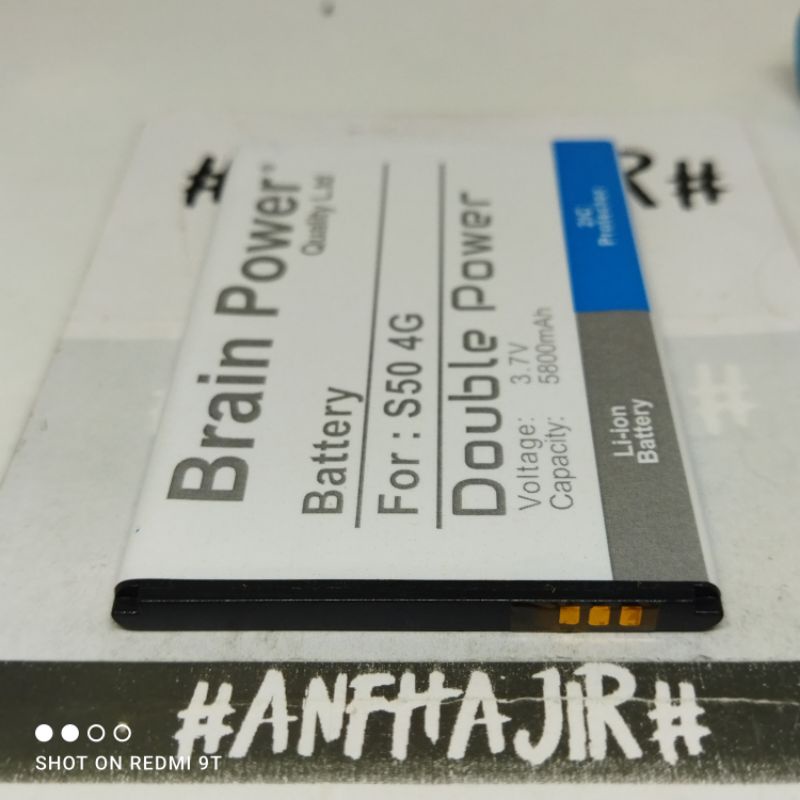 BATRE BATREI BATERAI ADVAN S504G S50 4G S 504G S 50 4G BRAIN DOUBLE POWER (5800 mAh) 2IC PROTECTOR