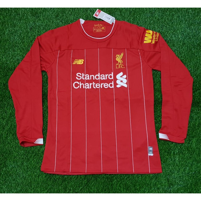 JERSEY BOLA LIVERPOOLL_ LENGAN PANJANG LS MERAH HOME 2019 2020 GRADE ORI TERBARU KUALITAS JAMINAN