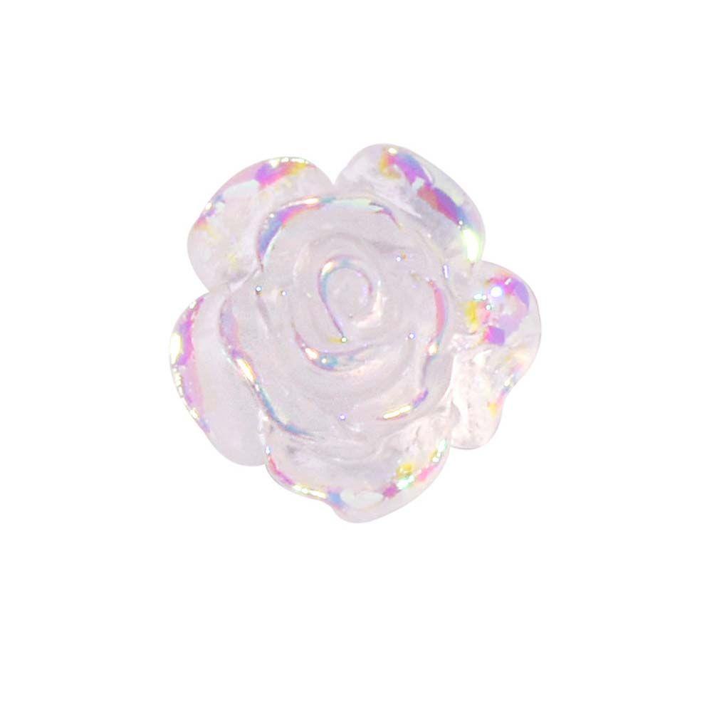 AUGUSTINA Augustina Camellia Nail Art Perhiasan Charms Shiny Aurora Symphony Korea DIY Ornamen